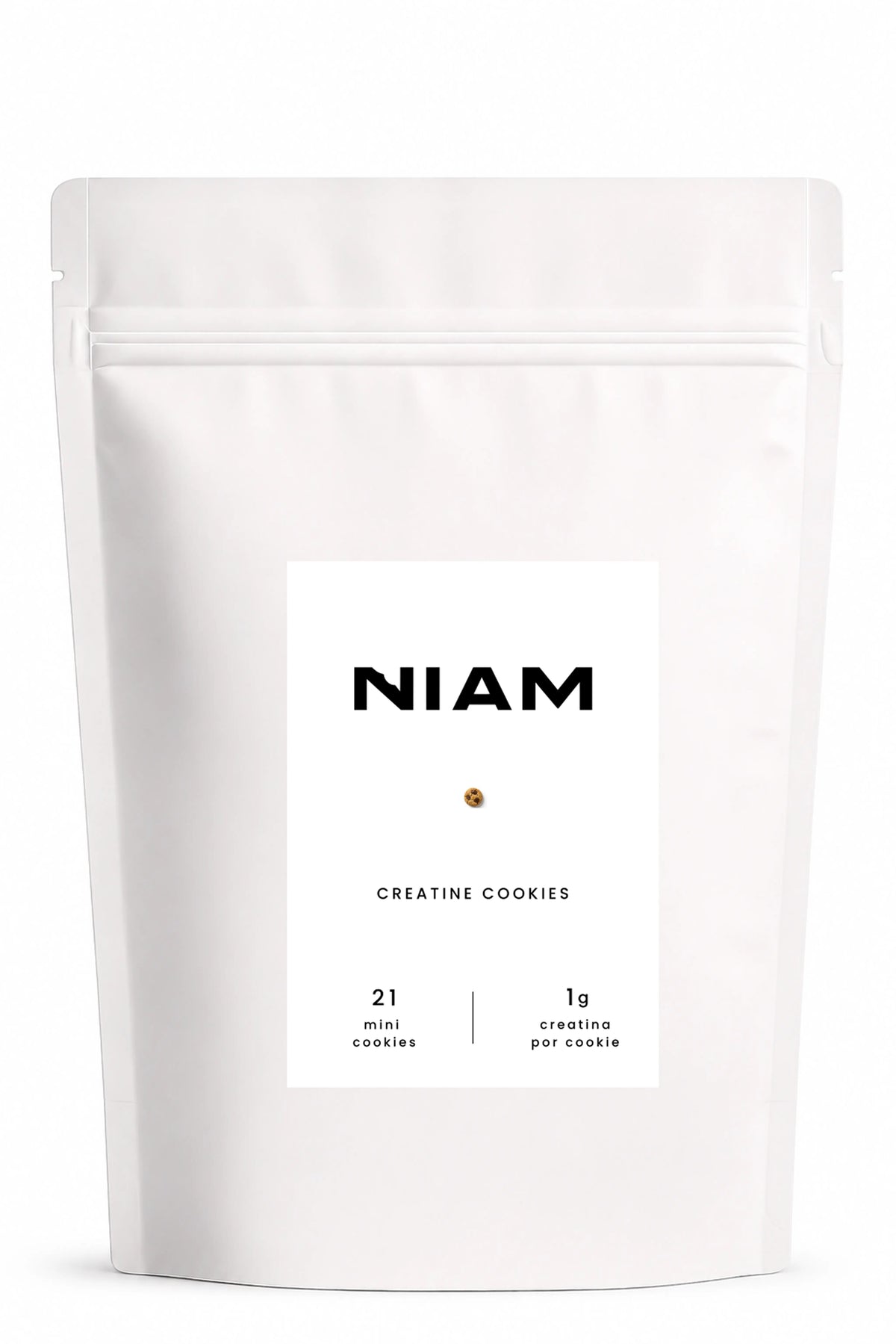 Bolsa de NIAM Creatine vista de frente. El Pack 28 días incluye 4 bolsas.