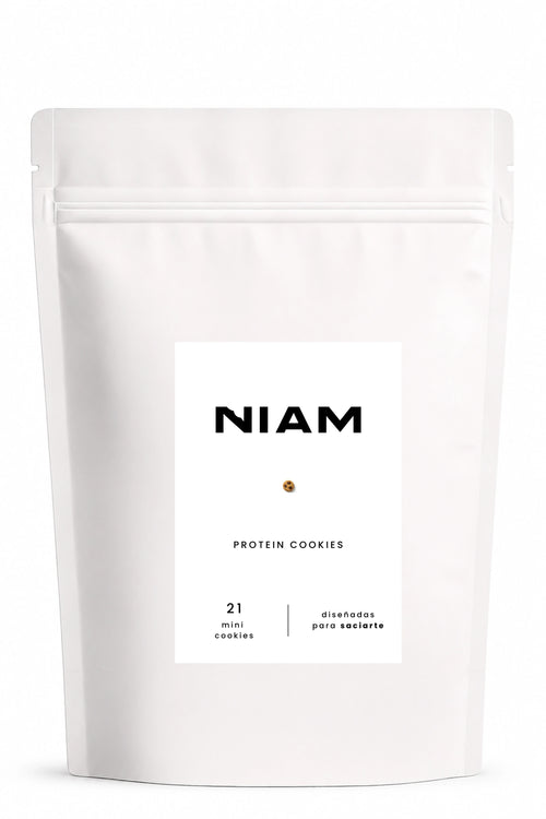 Bolsa de NIAM Protein vista de frente. La suscripción incluye 4 bolsas cada 4 semanas.